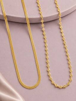Zeraki Jewels - Harmony and Silk Flow Neck chain (Pack of 2)