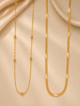 Zeraki Jewels - Inayat and Signature Neck chain (Pack of 2)