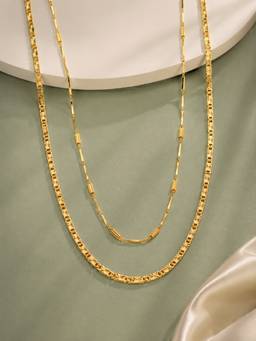Zeraki Jewels - Luxe and Aiza Neck chain (Pack of 2)