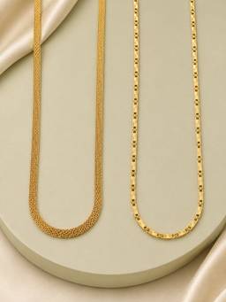 Zeraki Jewels - Milan and Luxe Neck chain (Pack of 2)