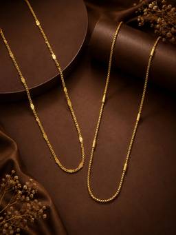 Zeraki Jewels - Radiance and Nova Neck chain (Pack of 2)
