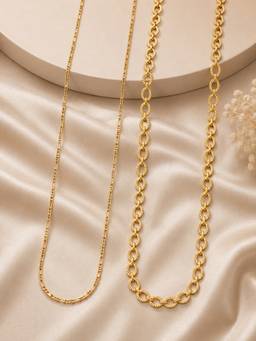 Zeraki Jewels - Reen and Ora Neck chain (Pack of 2)