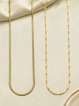 Zeraki Jewels - Satin and Charm Neck chain (Pack of 2)