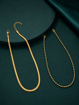 Zeraki Jewels - Satin and Isra Neck chain (Pack of 2)