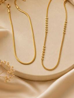 Zeraki Jewels - Satin and Lia Neck chain (Pack of 2)