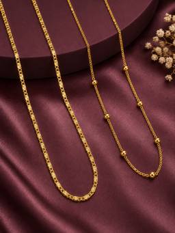 Zeraki Jewels - Serene and Signature Neck chain (Pack of 2)