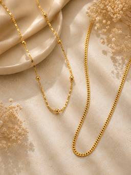 Zeraki Jewels - Signature and Tavira Neck chain (Pack of 2)
