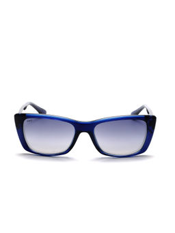 Scott Sunglasses - Blue Lens Rectangular UV Protected Sunglass Full Rim Blue Frame With Gradient