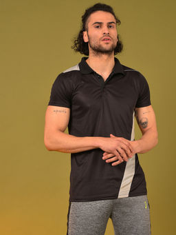 Campus Sutra - Men Solid Stylish Active And Sports Polo T-shirts