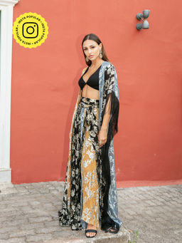 Style Junkiie - Patchwork Embroidered Wrap Skirt
