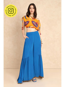 Style Junkiie - Blue Gharara Pants