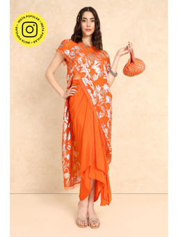 Style Junkiie - Orange Wrap Tunic