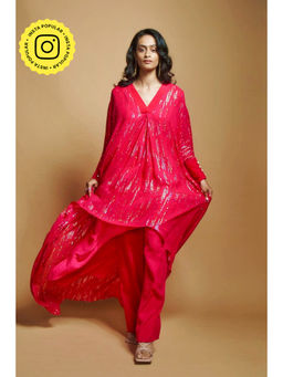 Style Junkiie - Hot Pink Pathani Tunic