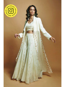Style Junkiie - Ivory Multi Panel Blazer Duster
