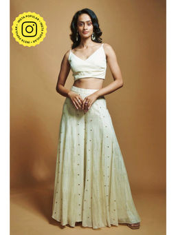 Style Junkiie - Ivory Wrap Crop Top