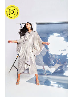 Style Junkiie - Silver Kaftan Shirt