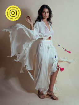 Style Junkiie - Vanilla Cascade Ruffle Skirt