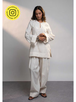 Style Junkiie - Summer Ivory Mirror Tunic with Pant