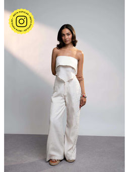 Style Junkiie - Summer Ivory Scarf Top