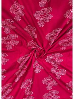 Palash - Red Women Hand Block Printed Cotton Unstitched Kurta Fabric