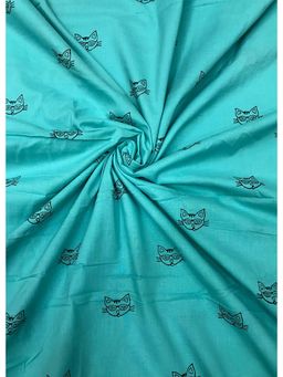 Palash - Blue Women Hand Block Printed Cotton Unstitched Kurta Fabric