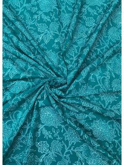 Palash - Blue Women Hand Block Printed Cotton Unstitched Kurta Fabric