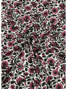 Palash - Maroon Women Hand Block Printed Cotton Unstitched Kurta Fabric