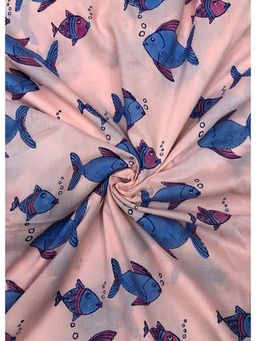 Palash - Pink Women Hand Block Printed Cotton Unstitched Kurta Fabric