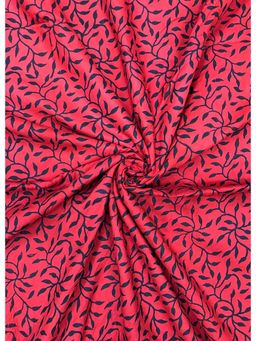 Palash - Red Women Hand Block Printed Cotton Unstitched Kurta Fabric