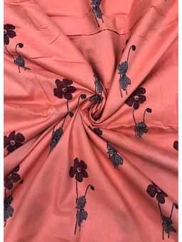 Palash - Red Women Hand Block Printed Cotton Unstitched Kurta Fabric