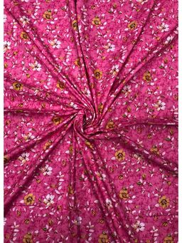 Palash - Pink Women Hand Block Printed Cotton Unstitched Kurta