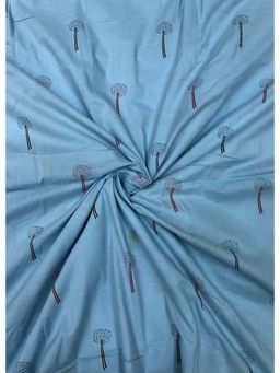 Palash - Blue Women Hand Block Printed Cotton Unstitched Kurta