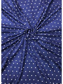 Palash - Navy Blue Women Hand Block Printed Cotton Unstitched Kurta