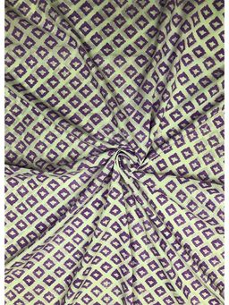 Palash - White Hand Block Printed Cotton Unstitched Kurta Fabric