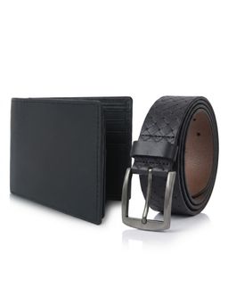 Cimoni - Latest Men's Leather Belt With Wallet-Black