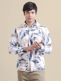 AM SWAN - Men's Rayon Shirt with Abstract Print