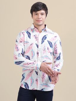 AM SWAN - Men's Rayon Shirt with Abstract Print