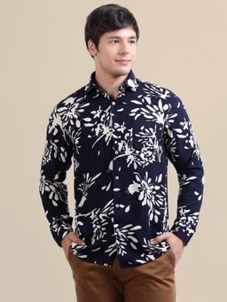 AM SWAN - Men's Rayon Shirt with Abstract Print