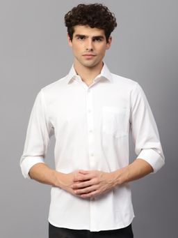 AM SWAN - White Casual Shirt for Men