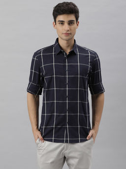 Rare Rabbit - Roper Navy Casual Shirt