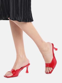 AXIUM - Women's Red Slim Heel Sandals