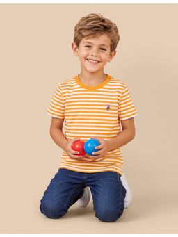 U.S. POLO ASSN. - Kids Horizontal Striped Regular Fit T-Shirt