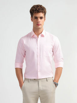 Arrow - Men Pink Manhattan Slim Fit Pure Cotton Shirt