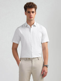 Arrow - Men White Liberty Regular Fit Satin Shirt