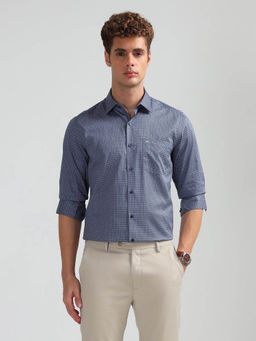 Arrow - Men Blue Liberty Regular Fit Satin Shirt