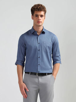 Arrow - Men Blue Liberty Regular Fit All Over Printed Shirt
