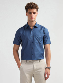 Arrow - Men Blue Liberty Regular Fit Satin Shirt