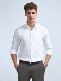 Arrow - Men White Liberty Regular Fit Dobby Iconic Shirt