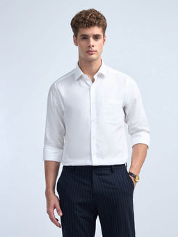 Arrow - Men White Liberty Regular Fit Dobby Iconic Shirt