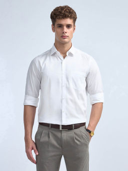 Arrow - Men White Liberty Regular Fit Dobby Iconic Shirt